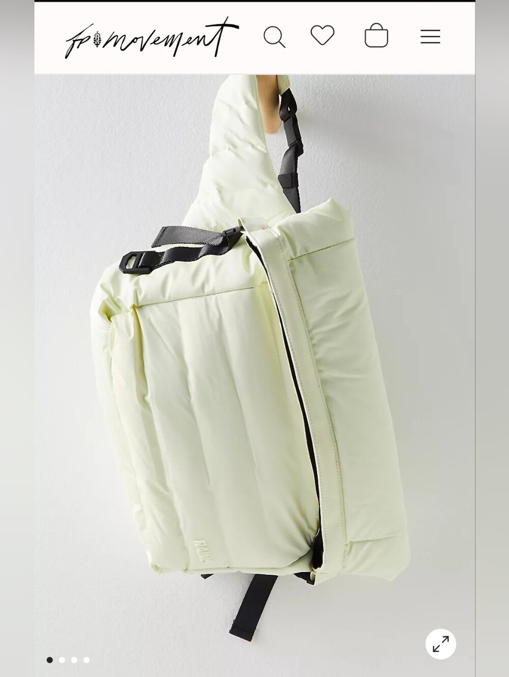 Free People Movement Puffer Sling Sport Tote Messenger Bag